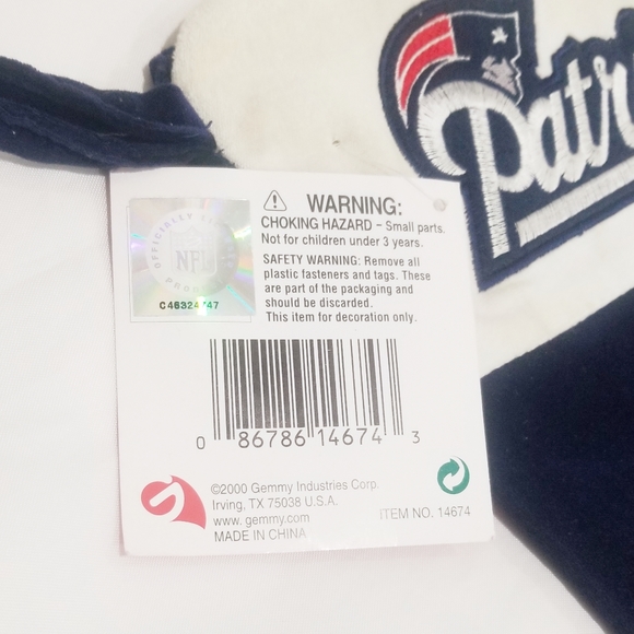 NFL Rare Vintage New England Patriots Christmas Stocking - Picture 6 of 6